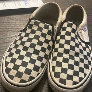 Black and white checkered vans
